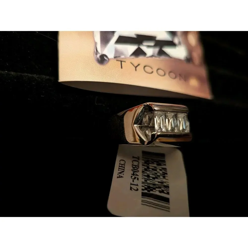 Tycoon For Bella Luce® Baguette Platineve Mens Ring Size 12 JTV